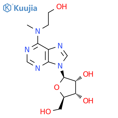 Adenosine, N-(2-hydroxyethyl)-N-methyl- structure