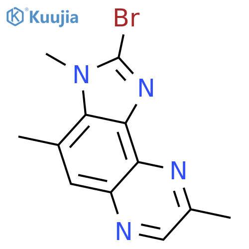 2-bromo-3,4,8-trimethyl-3H-imidazo[4,5-f]quinoxaline structure