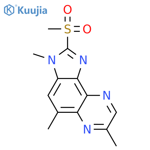 3,5,7-trimethyl-2-(methylsulfonyl)-3H-imidazo[4,5-f]quinoxaline structure