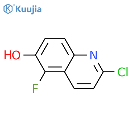 2-chloro-5-fluoroquinolin-6-ol structure