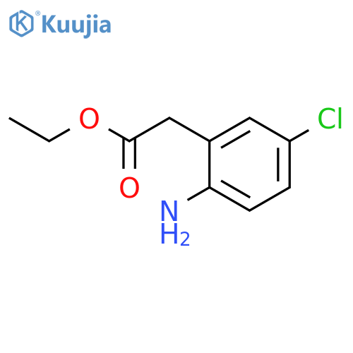 Benzeneacetic acid, 2-amino-5-chloro-, ethyl ester structure