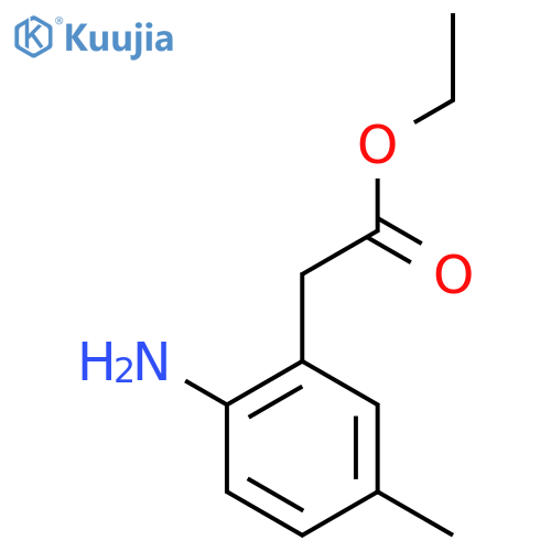 Ethyl 2-amino-5-methylphenylacetate structure