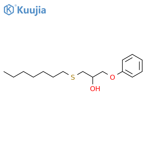 2-propanol, 1-(heptylthio)-3-phenoxy- structure