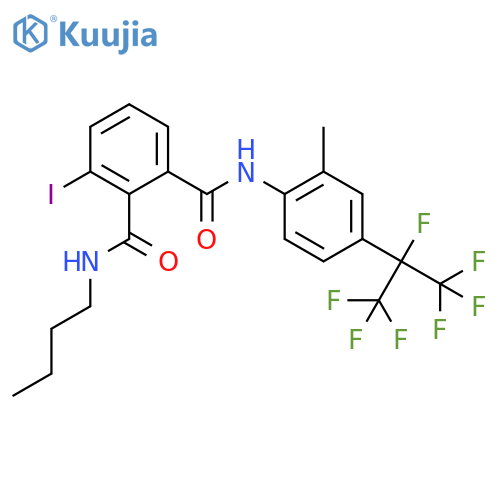 1,2-Benzenedicarboxamide, N2-butyl-3-iodo-N1-[2-methyl-4-[1,2,2,2-tetrafluoro-1-(trifluoromethyl)ethyl]phenyl]- structure