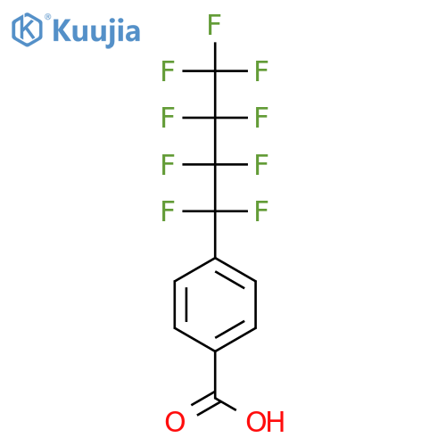 Benzoic acid, 4-(nonafluorobutyl)- structure