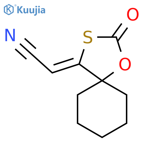 Acetonitrile, (2-oxo-1-oxa-3-thiaspiro[4.5]dec-4-ylidene)- structure