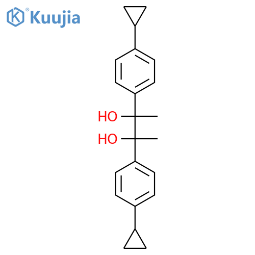 2,3-Butanediol, 2,3-bis(4-cyclopropylphenyl)- structure