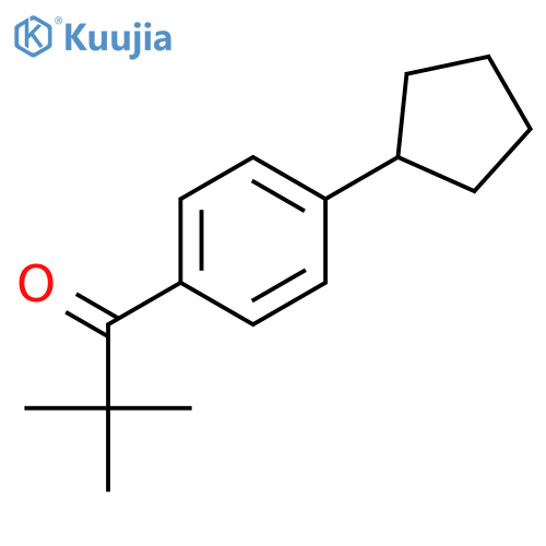 1-Propanone, 1-(4-cyclopentylphenyl)-2,2-dimethyl- structure