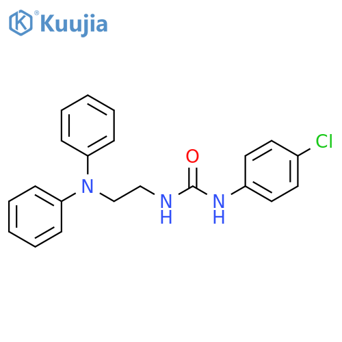 Urea, N-(4-chlorophenyl)-N'-[2-(diphenylamino)ethyl]- structure