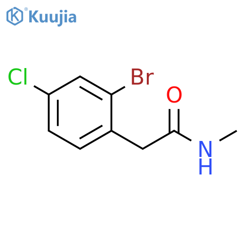 2-(2-bromo-4-chlorophenyl)-N-methylacetamide structure