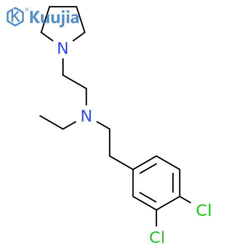 1-Pyrrolidineethanamine, N-(2-(3,4-dichlorophenyl)ethyl)-N-ethyl- structure