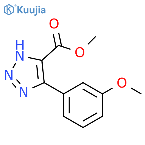 5-(3-methoxy-phenyl)-3H-[1,2,3]triazole-4-carboxylic acid methyl ester structure