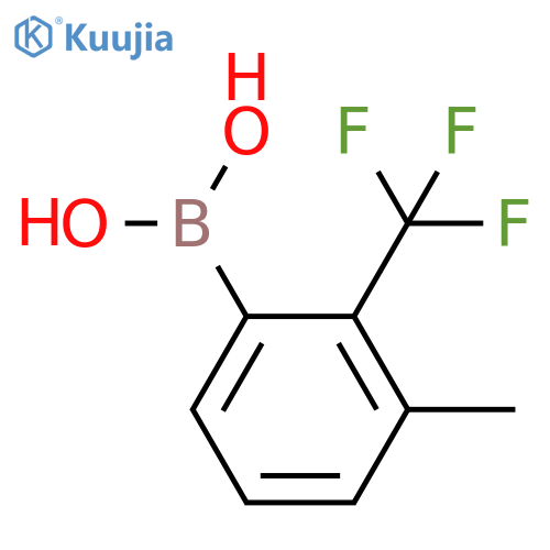 3-Methyl-2-(trifluoromethyl)phenylboronic acid structure