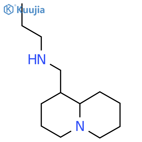 (octahydro-1H-quinolizin-1-yl)methyl(propyl)amine structure