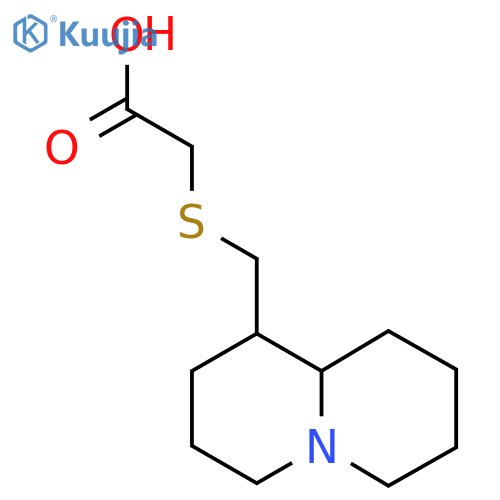 2-{(octahydro-1H-quinolizin-1-yl)methylsulfanyl}acetic acid structure
