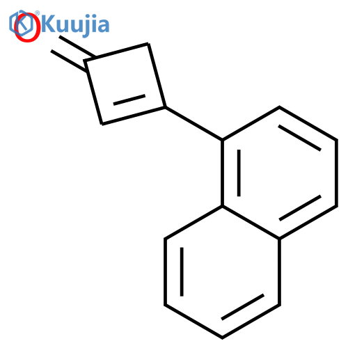 2-Cyclobuten-1-one, 3-(1-naphthalenyl)- structure