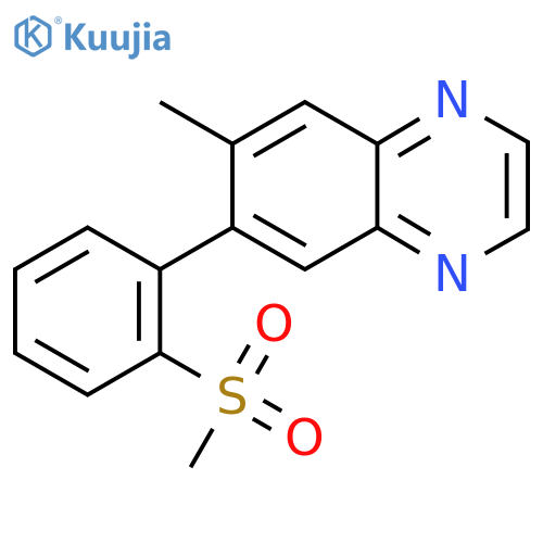 6-Methyl-7-[2-(methylsulfonyl)phenyl]Quinoxaline structure