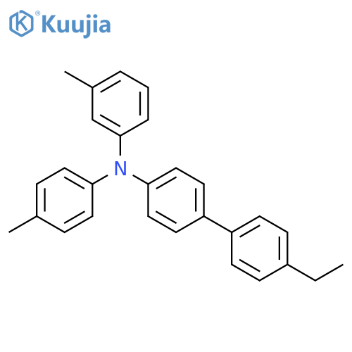 [1,1'-Biphenyl]-4-amine, 4'-ethyl-N-(3-methylphenyl)-N-(4-methylphenyl)- structure