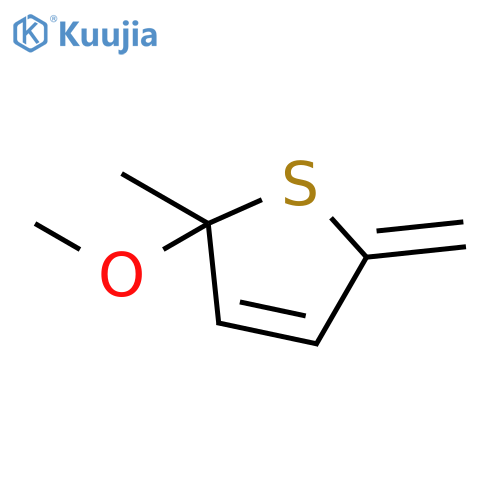 Thiophene, 2,5-dihydro-2-methoxy-2-methyl-5-methylene- structure