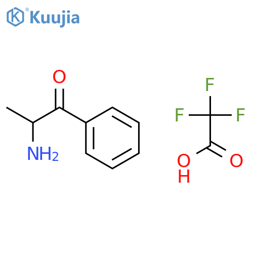 1-PROPANONE, 2-AMINO-1-PHENYL-, TRIFLUOROACETATE structure