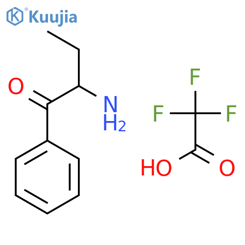 1-Butanone, 2-amino-1-phenyl-, trifluoroacetate structure