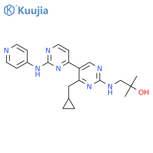 1-4'-(Cyclopropylmethyl)-2-(4-pyridinylamino)4,5'-bipyrimidin-2'-ylamino-2-methyl-2-propanol structure