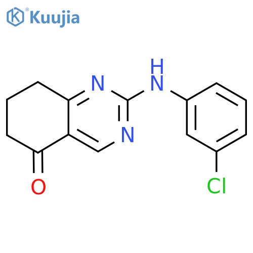 2-((3-Chlorophenyl)amino)-7,8-dihydroquinazolin-5(6H)-one structure