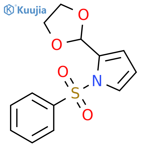 1H-Pyrrole, 2-(1,3-dioxolan-2-yl)-1-(phenylsulfonyl)- structure