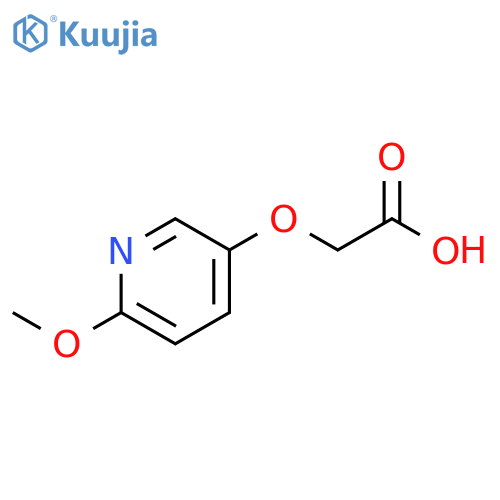 2-(6-methoxypyridin-3-yl)oxyacetic acid structure