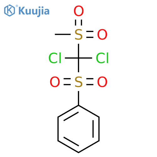 Benzene, [[dichloro(methylsulfonyl)methyl]sulfonyl]- structure