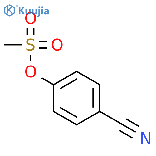 (4-cyanophenyl) methanesulfonate structure