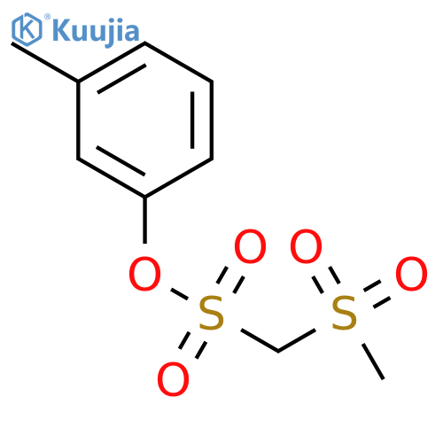 Methanesulfonic acid, (methylsulfonyl)-, 3-methylphenyl ester structure