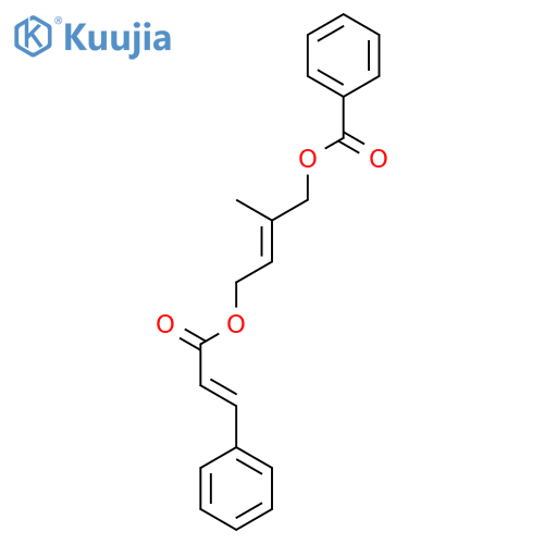 (E)-2-methyl-4-((E)-3-phenylprop-2-enoyloxy)-but-2-enyl benzoate structure
