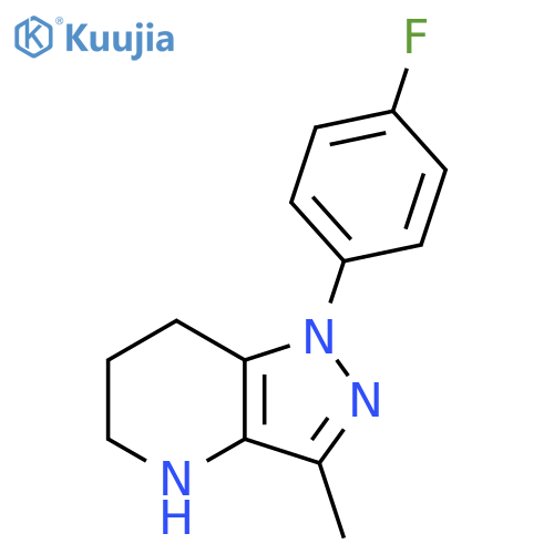 1-(4-fluorophenyl)-3-methyl-1H,4H,5H,6H,7H-pyrazolo4,3-bpyridine structure