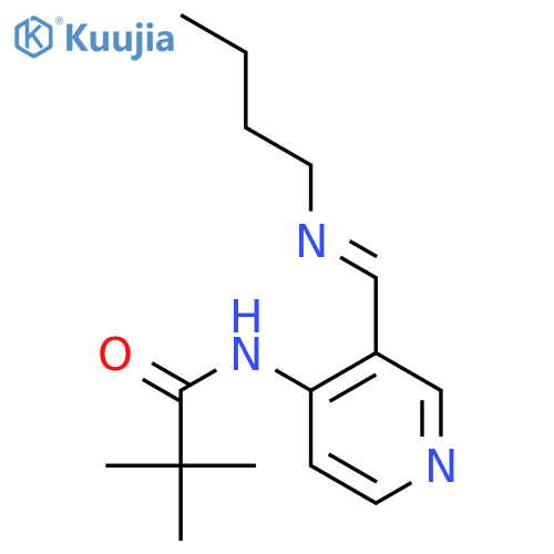 Propanamide, N-[3-[(butylimino)methyl]-4-pyridinyl]-2,2-dimethyl- structure