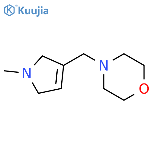 Morpholine, 4-[(2,5-dihydro-1-methyl-1H-pyrrol-3-yl)methyl]- structure