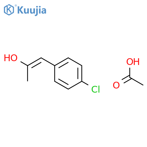 1-Propen-2-ol, 1-(4-chlorophenyl)-, acetate, (E)- structure
