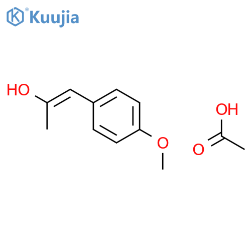 1-Propen-2-ol, 1-(4-methoxyphenyl)-, acetate, (E)- structure