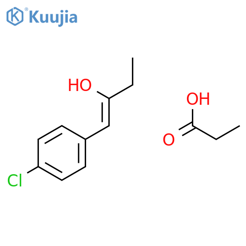 1-Buten-2-ol, 1-(4-chlorophenyl)-, propanoate, (Z)- structure