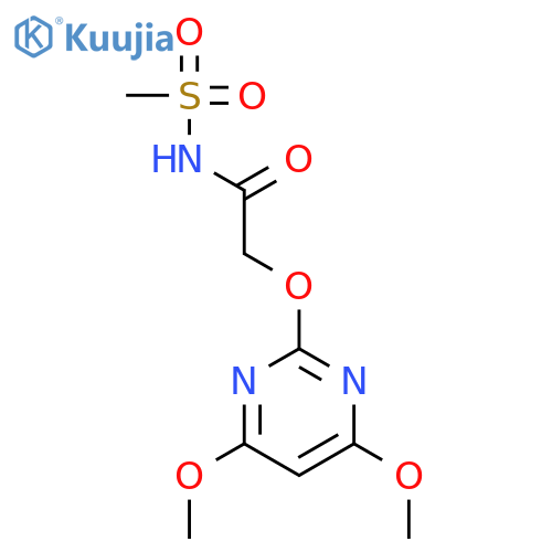 Acetamide, 2-[(4,6-dimethoxy-2-pyrimidinyl)oxy]-N-(methylsulfonyl)- structure