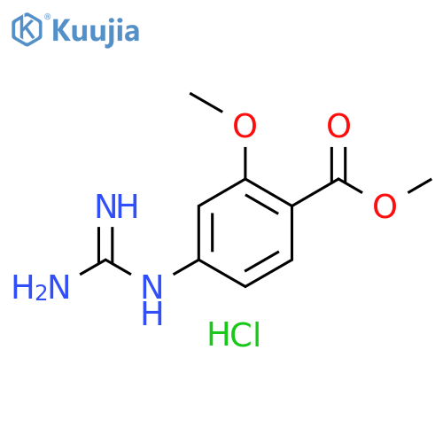 methyl 4-guanidino-2-methoxybenzoate hydrochloride structure