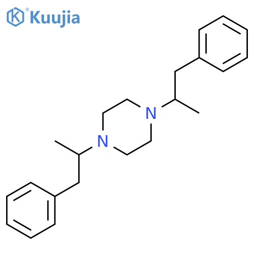 1,4-Bis(1-phenylpropan-2-yl)piperazine structure