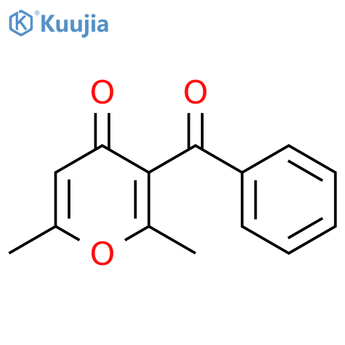 4H-Pyran-4-one, 3-benzoyl-2,6-dimethyl- structure