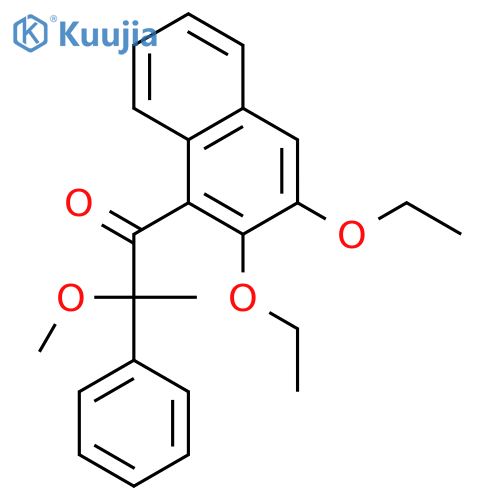 1-Propanone, 1-(2,3-diethoxy-1-naphthalenyl)-2-methoxy-2-phenyl-, (±)- structure