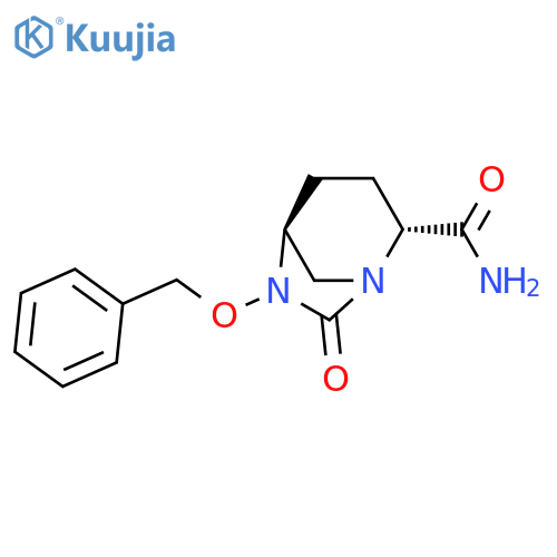 (2R,5S)-6-(Benzyloxy)-7-oxo-1,6-diazabicyclo[3.2.1]octane-2-carboxamide structure