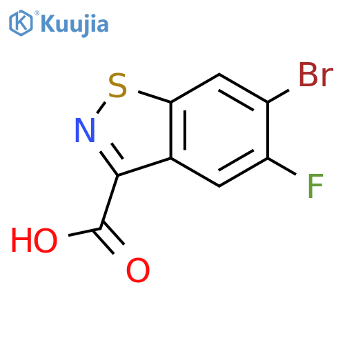 6-Bromo-5-fluorobenzo[d]isothiazole-3-carboxylic acid structure
