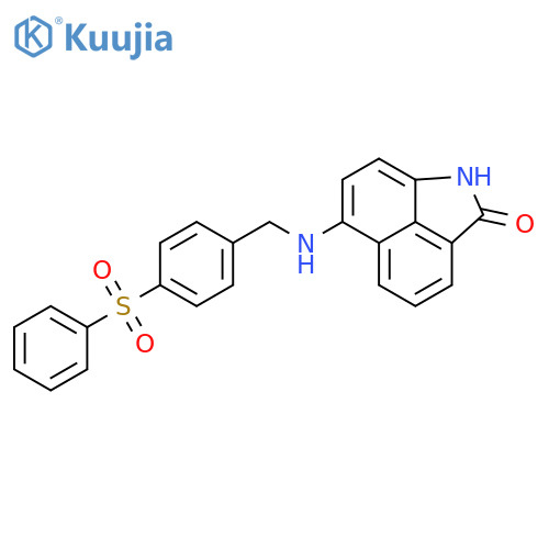 BENZ[CD]INDOL-2(1H)-ONE, 6-[[[4-(PHENYLSULFONYL)PHENYL]METHYL]AMINO]- structure