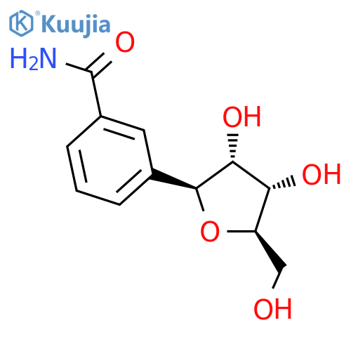 Benzamide, 3-b-D-ribofuranosyl- structure
