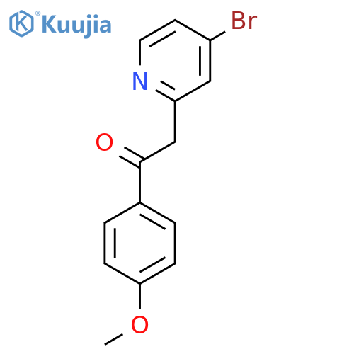 2-(4-Bromopyridin-2-yl)-1-(4-methoxyphenyl)ethanone structure