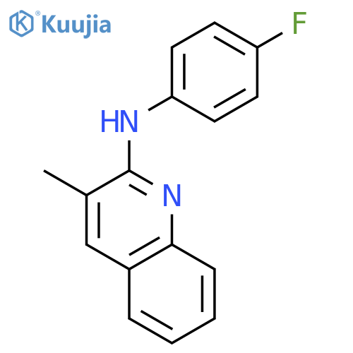 2-Quinolinamine, N-(4-fluorophenyl)-3-methyl- structure